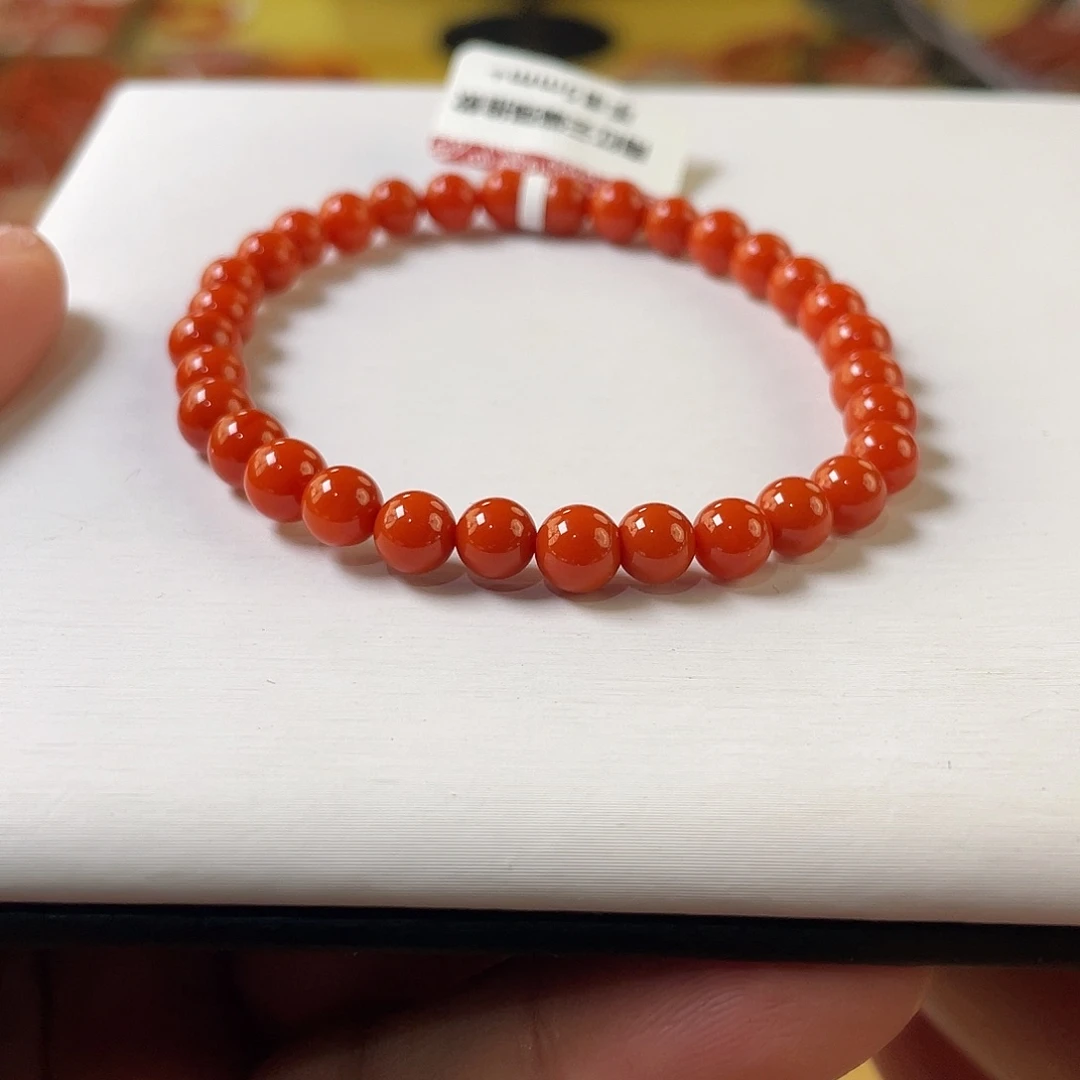 南红玛瑙未镶嵌手链5mm+