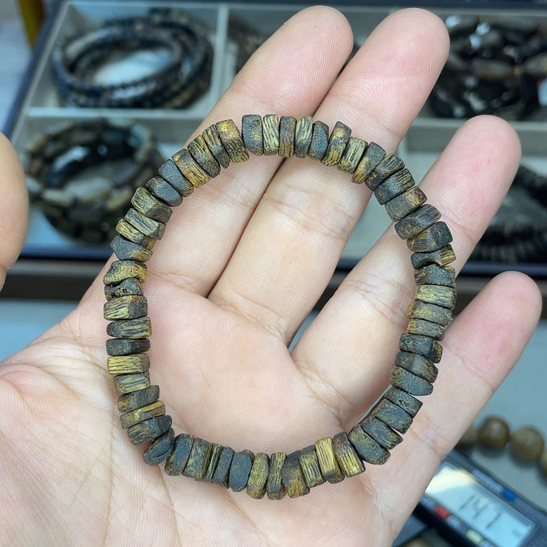 奇楠沉香单圈土沉7mm花香韵