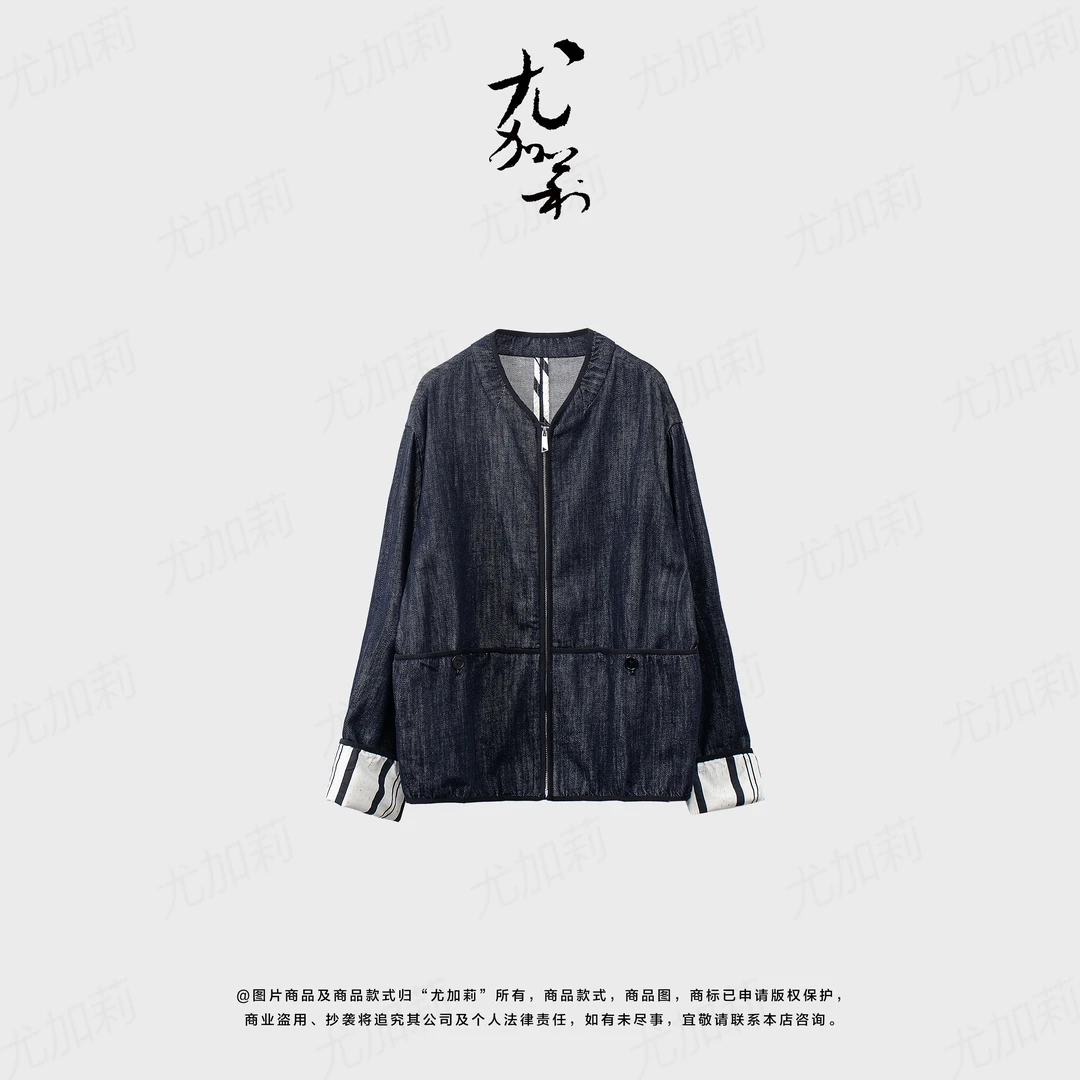 加莉精选【欲望都市】设计感长绒棉牛仔夹克外套-分码