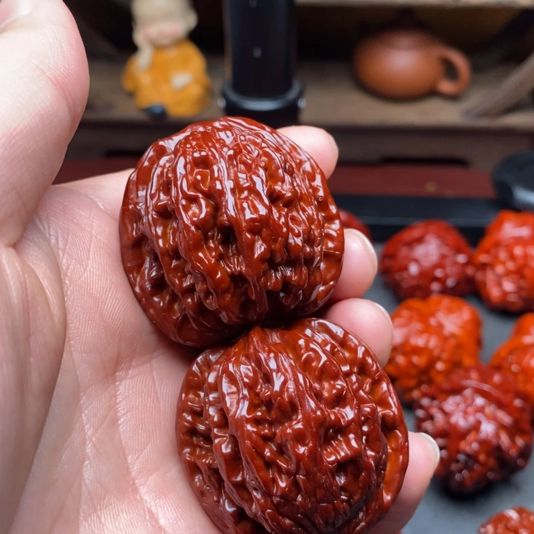 吊坠文玩核桃39虎头