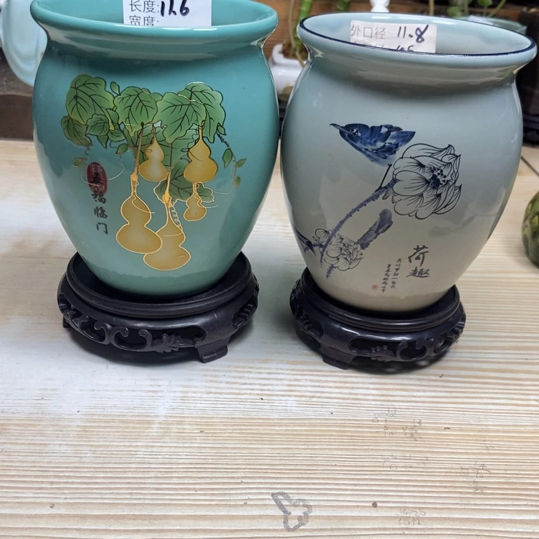 瓷片陶瓷花盆陶瓷艺术