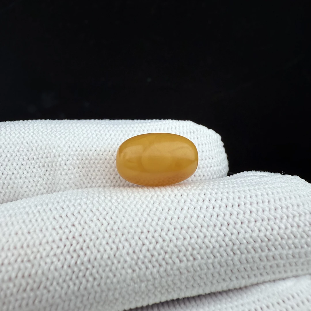 J6819天然原矿俄料蜜蜡小桶珠8.7*13.3mm支持鉴定假一罚十