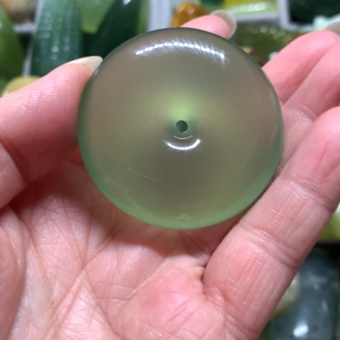 蛇纹石玉未镶嵌手把件