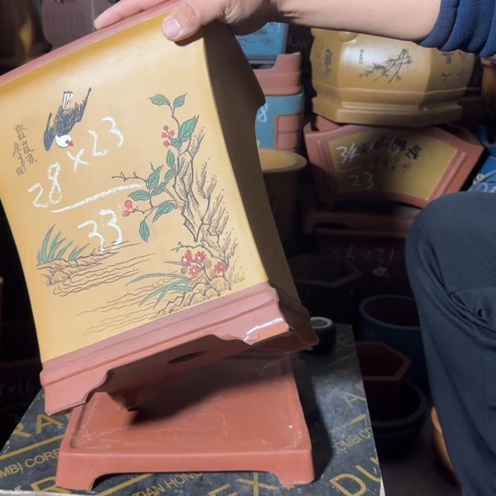 紫砂花盆紫砂花盆瑕疵