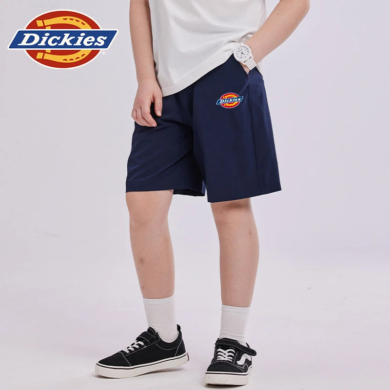 Dickies童装男童裤子夏款2025新款儿童速干短裤小男孩酷帅五分裤