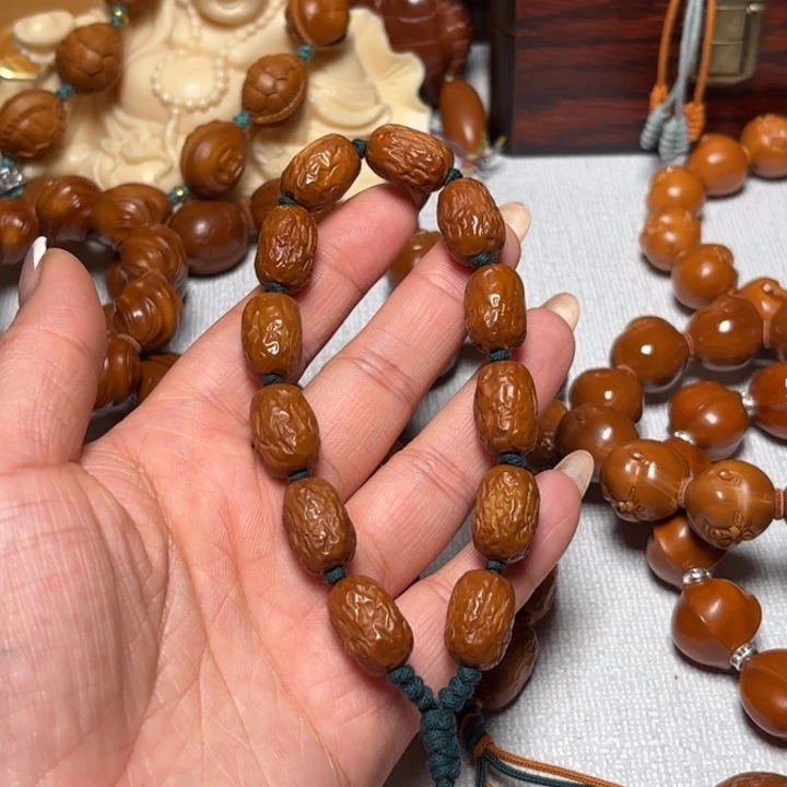 二***码橄榄核手串/手链1.15水晶核小枣