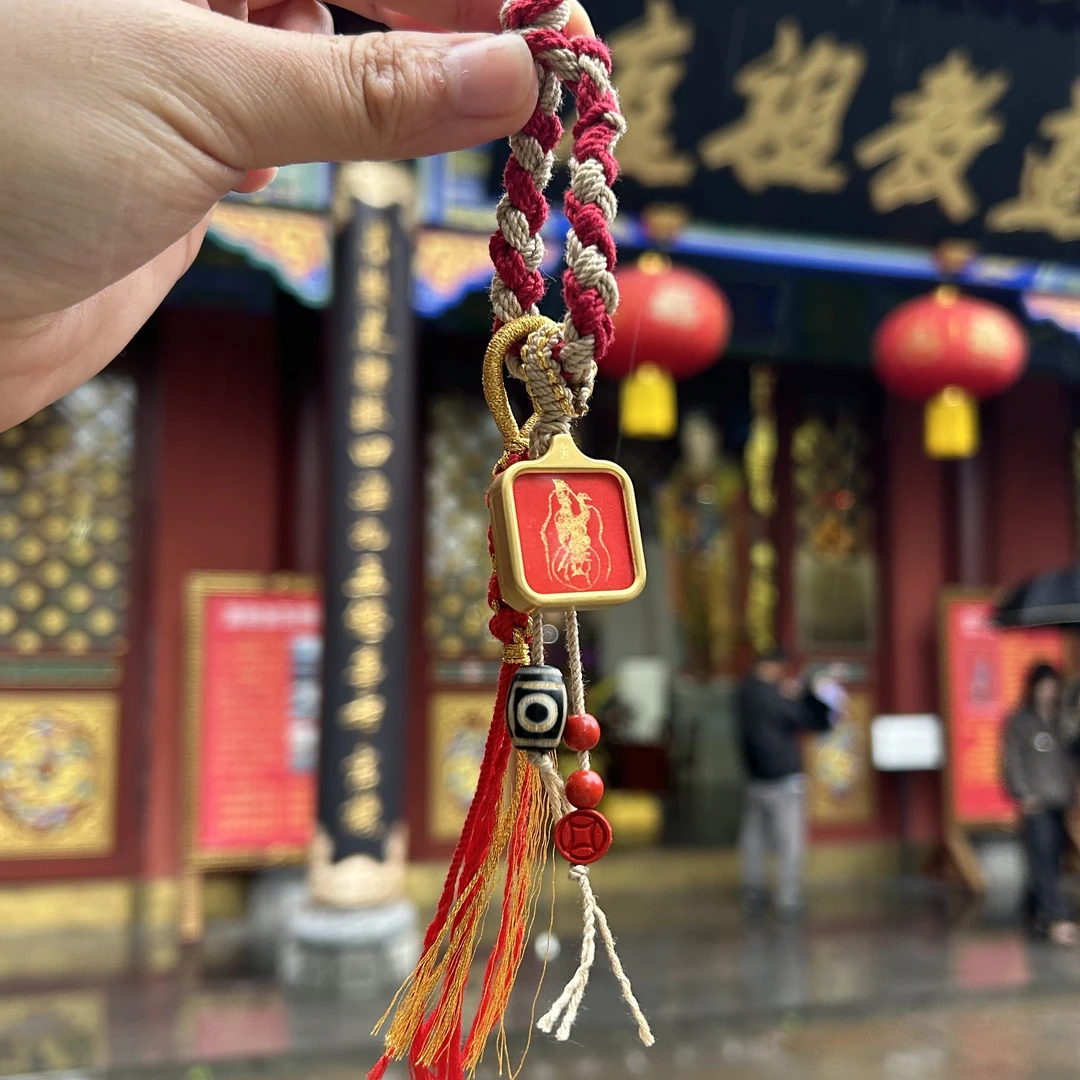 含辰砂工艺品【钟馗】砂砂描金钟馗藏式挂件 多样性发一