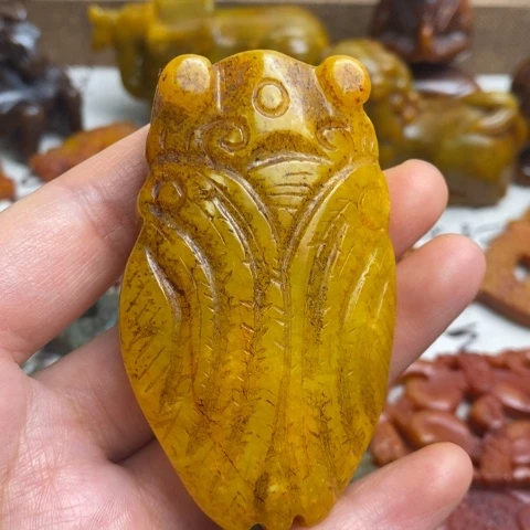 蛇纹石玉未镶嵌颈饰31