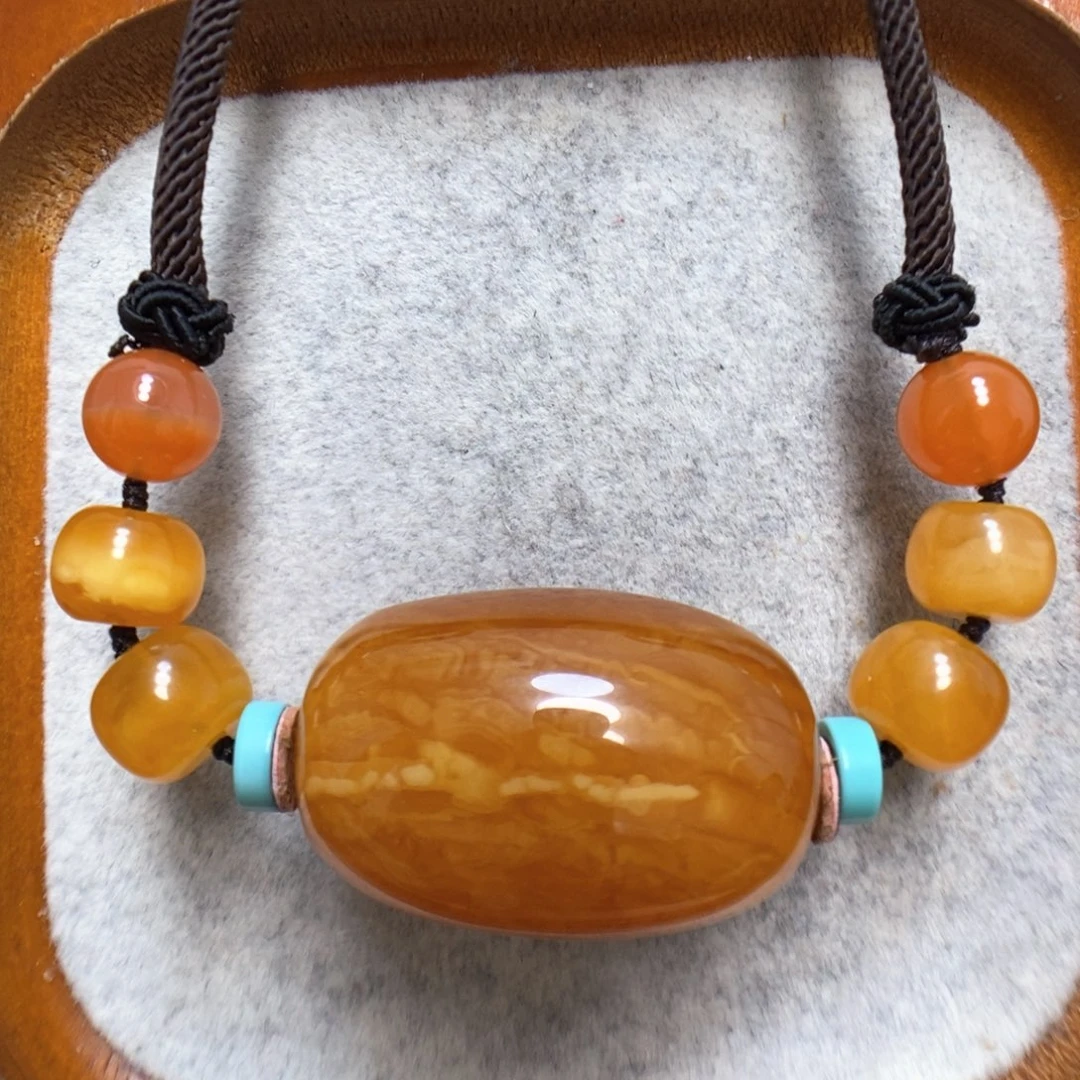 蜜蜡颈饰未镶嵌蜜蜡