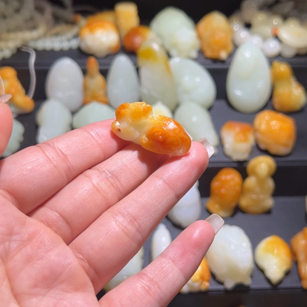 和田玉未镶嵌挂件安*