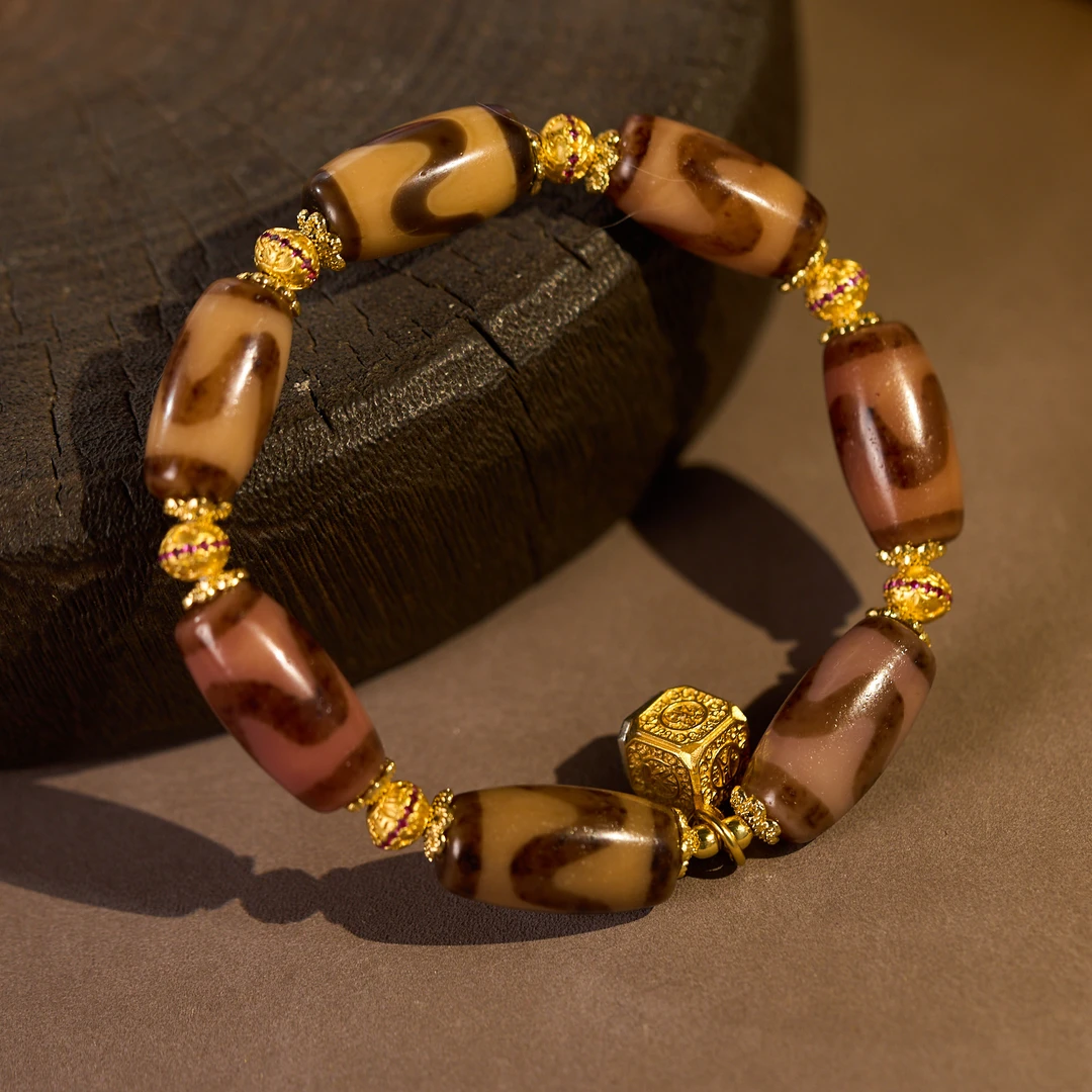 （一芳）牙黄老料 牙牙阵阵手串 H7LAZ 多样性发一