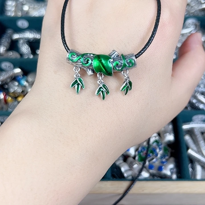 珐琅足银足银999发财树弯管