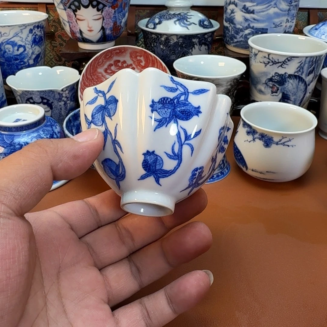 李***硕杯子景德镇全手工手绘陶瓷