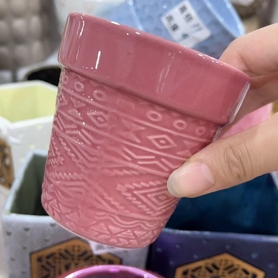 多肉绿植陶瓷花盆9.9包邮