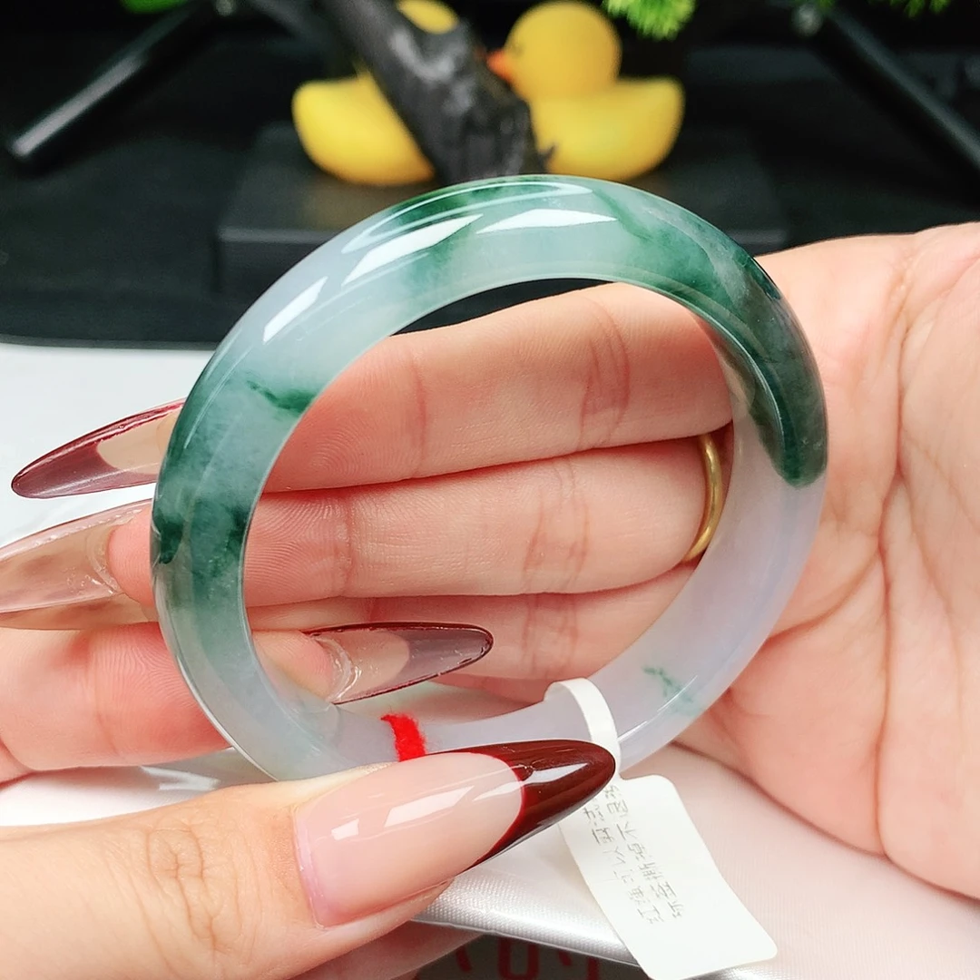 未镶嵌手镯翡翠55-56圈口