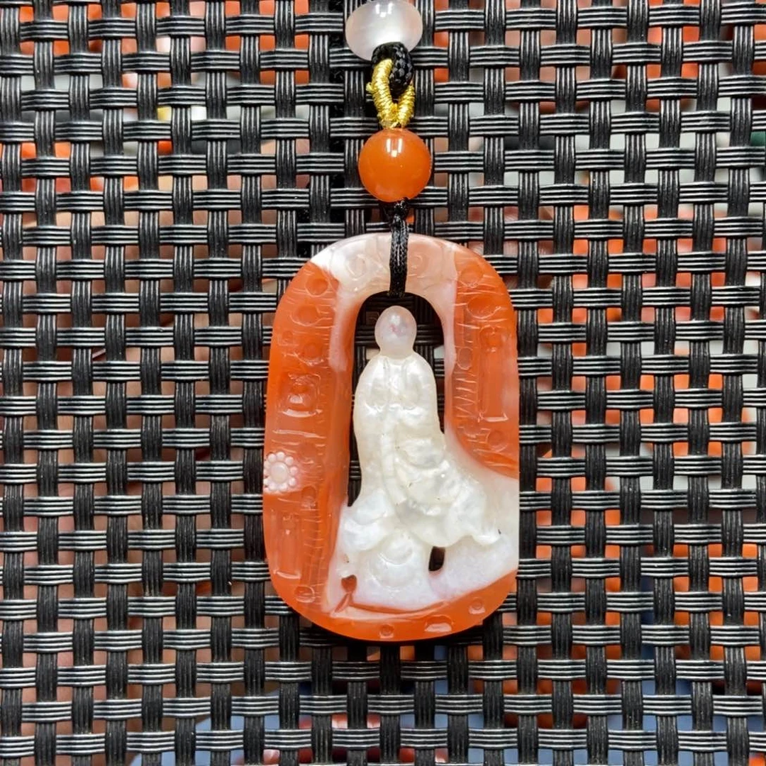 南红玛瑙未镶嵌吊坠(不含链)