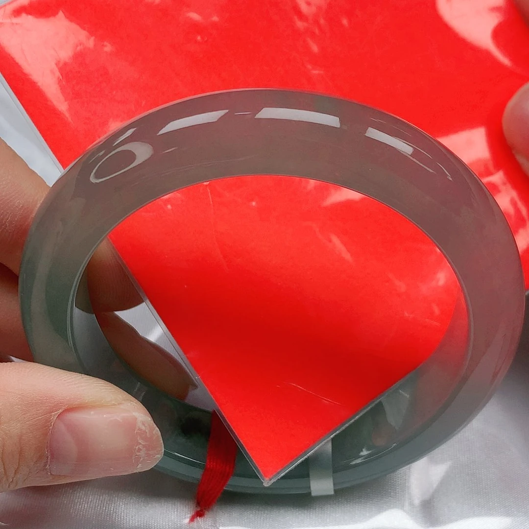 翡翠手镯未镶嵌55圈缅甸天然翡翠A货