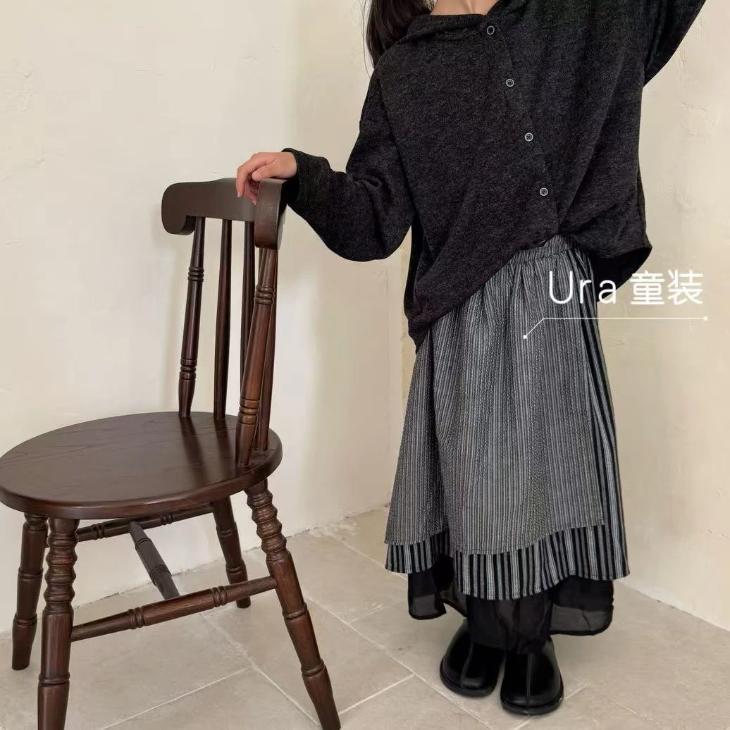 URA【现货】【休闲日记】秋款毛衣连帽外套女童中大童亲子-UW25815