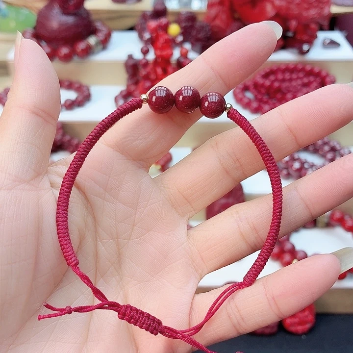天然辰砂三生三世加2颗