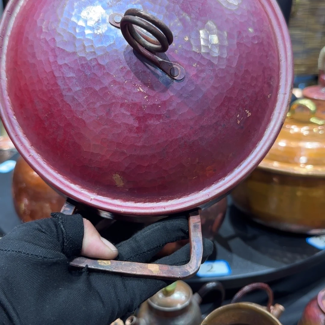 手工制作紫铜汤锅