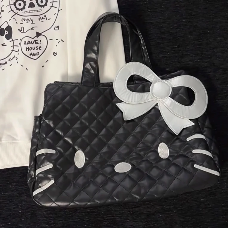 Hellokitty大容量托特包女通勤实用可爱蝴蝶结手提包
