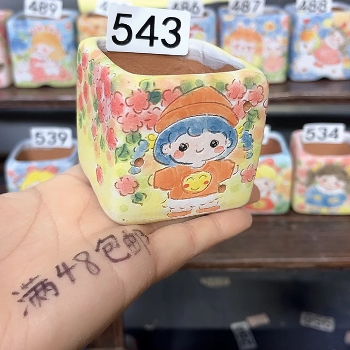 手工制作多肉花盆