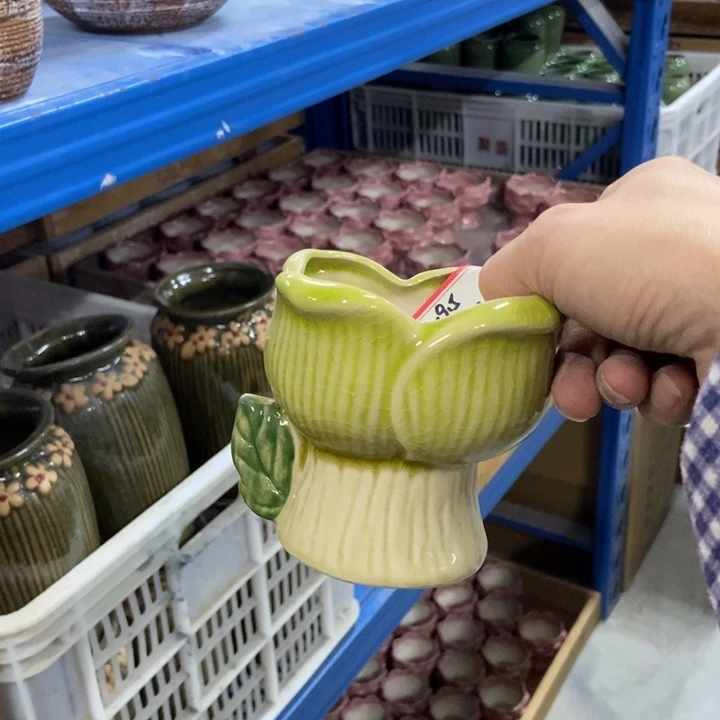 陶瓷花盆单场满9.9发9.5*9.5