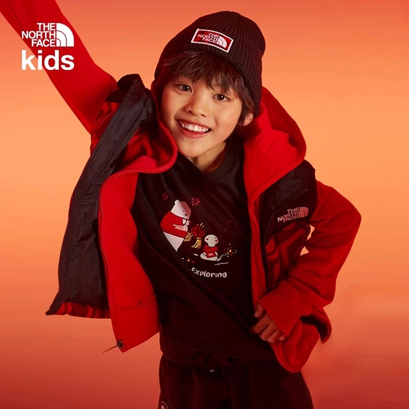 【新年款】北面童装男女儿童纯棉长袖T恤户外TheNorthFace|8CFY
