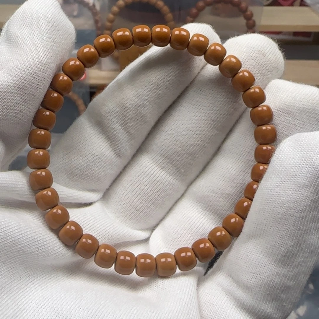 手串橄榄核老挝单圈极限弧6.5mm