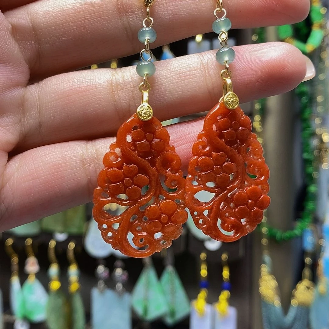 未镶嵌翡翠耳饰翡翠