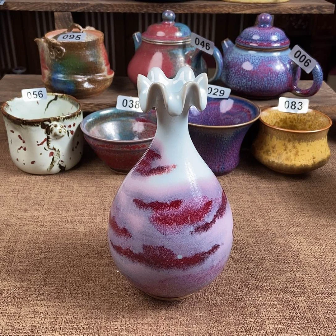瓷片钧瓷茶壶茶具