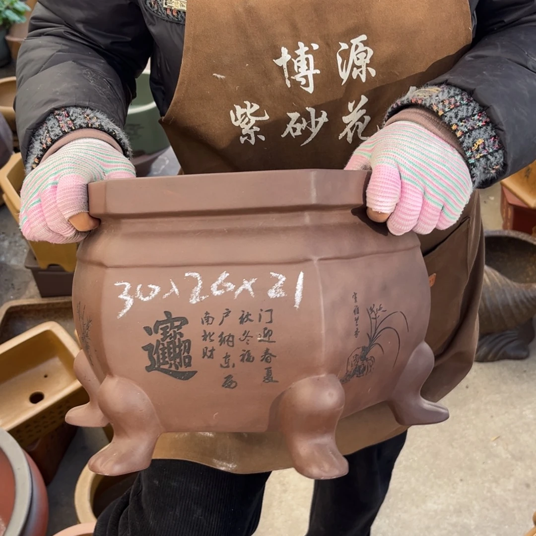 紫砂花盆盆景艺术