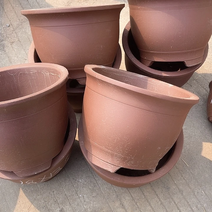 紫砂花盆100-8。18-13.5