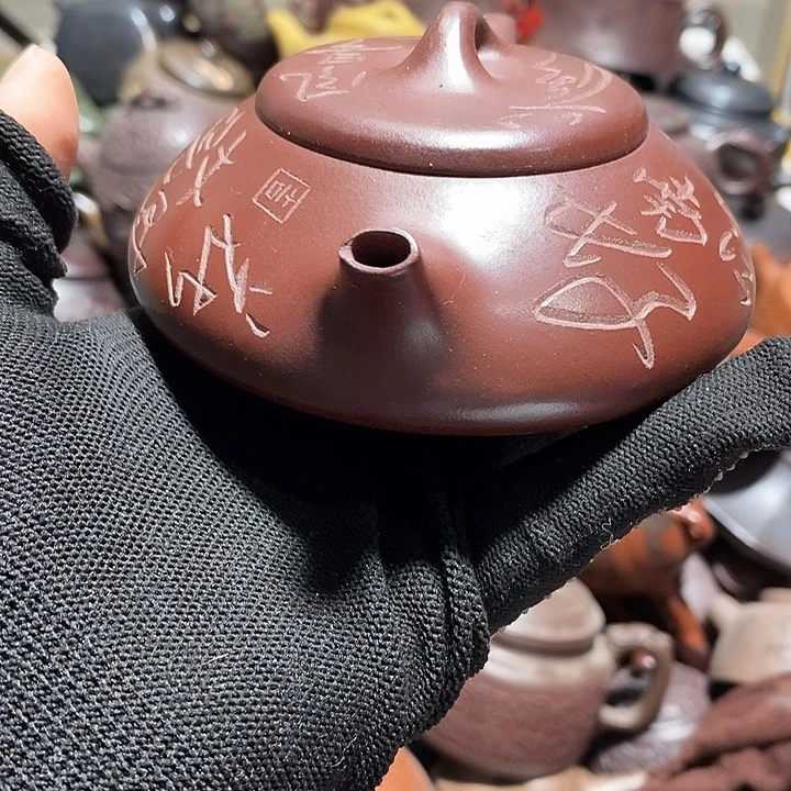 紫砂茶壶嘴磕微瑕