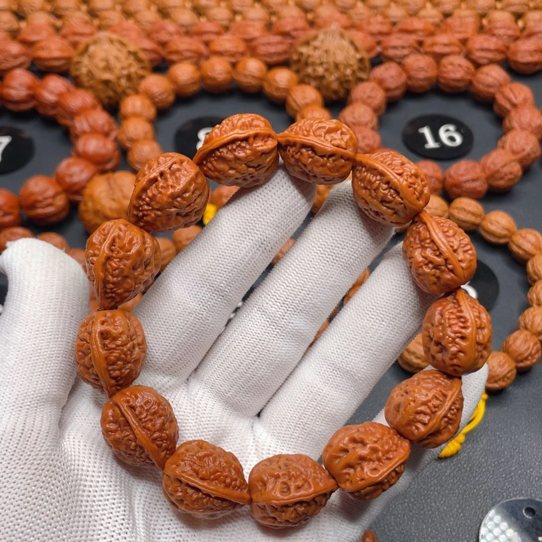 文玩核桃手串野生核桃异形麒麟角秋子手串