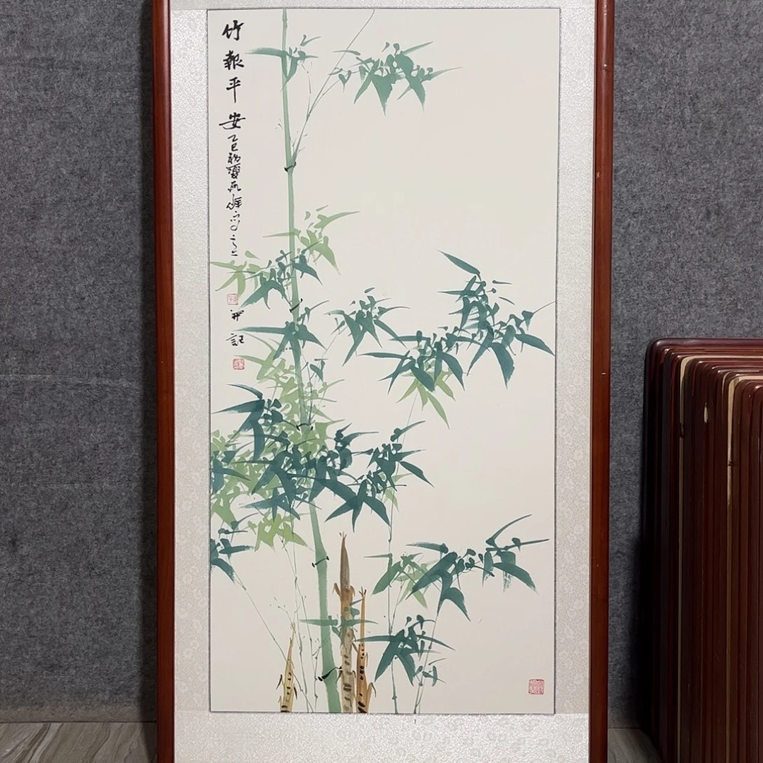 国画书画作品带框63×123