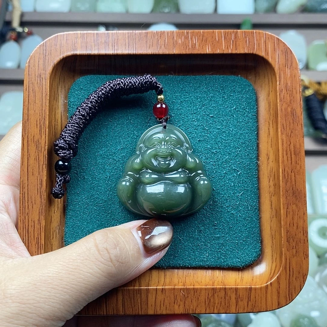 和田玉未镶嵌颈饰孤品35mm佛公需包容