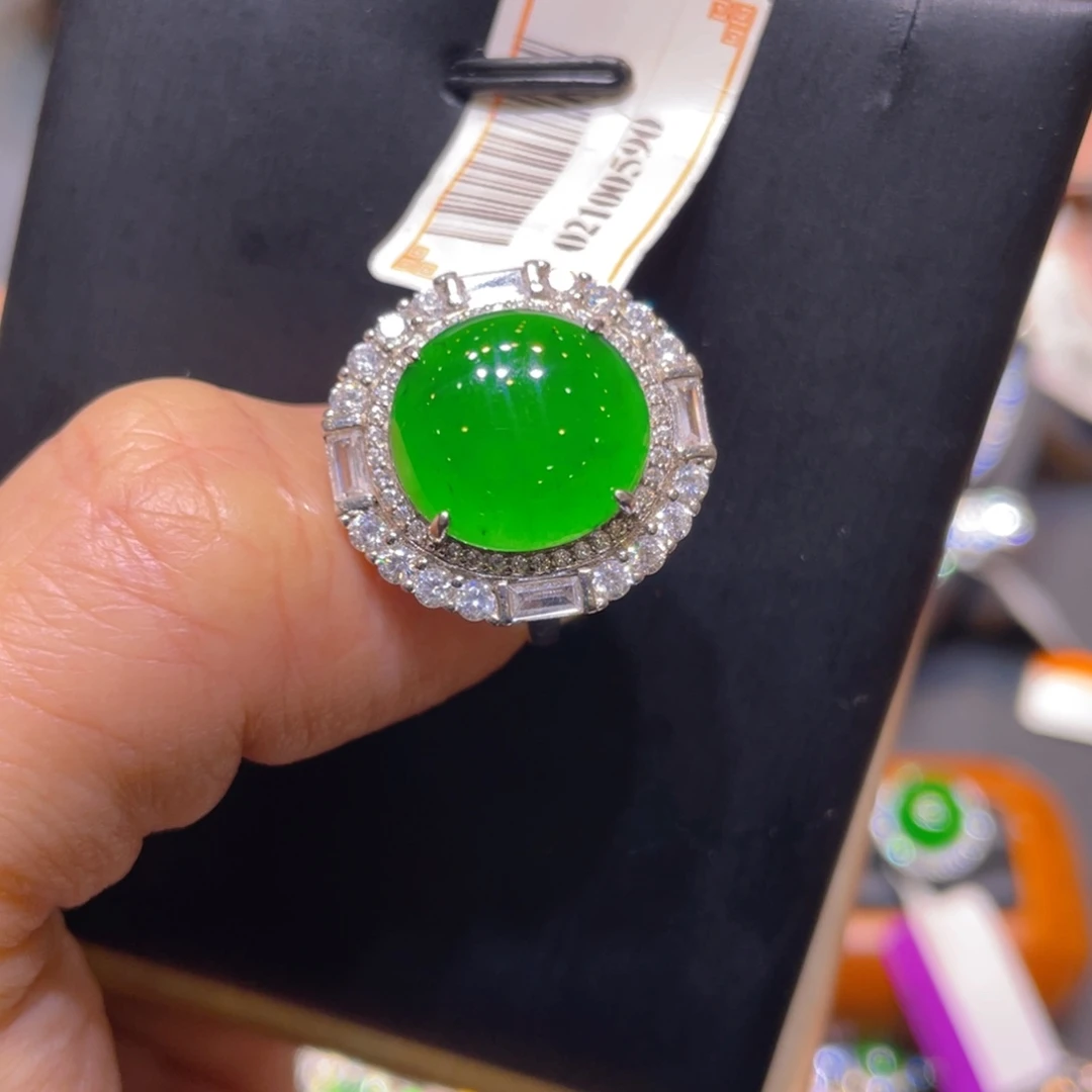 翡翠银S925镶嵌颈饰