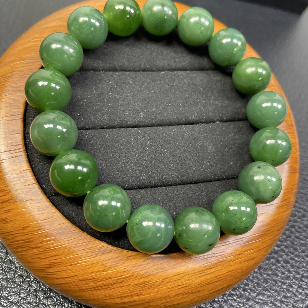 和田碧玉手串， 卡12