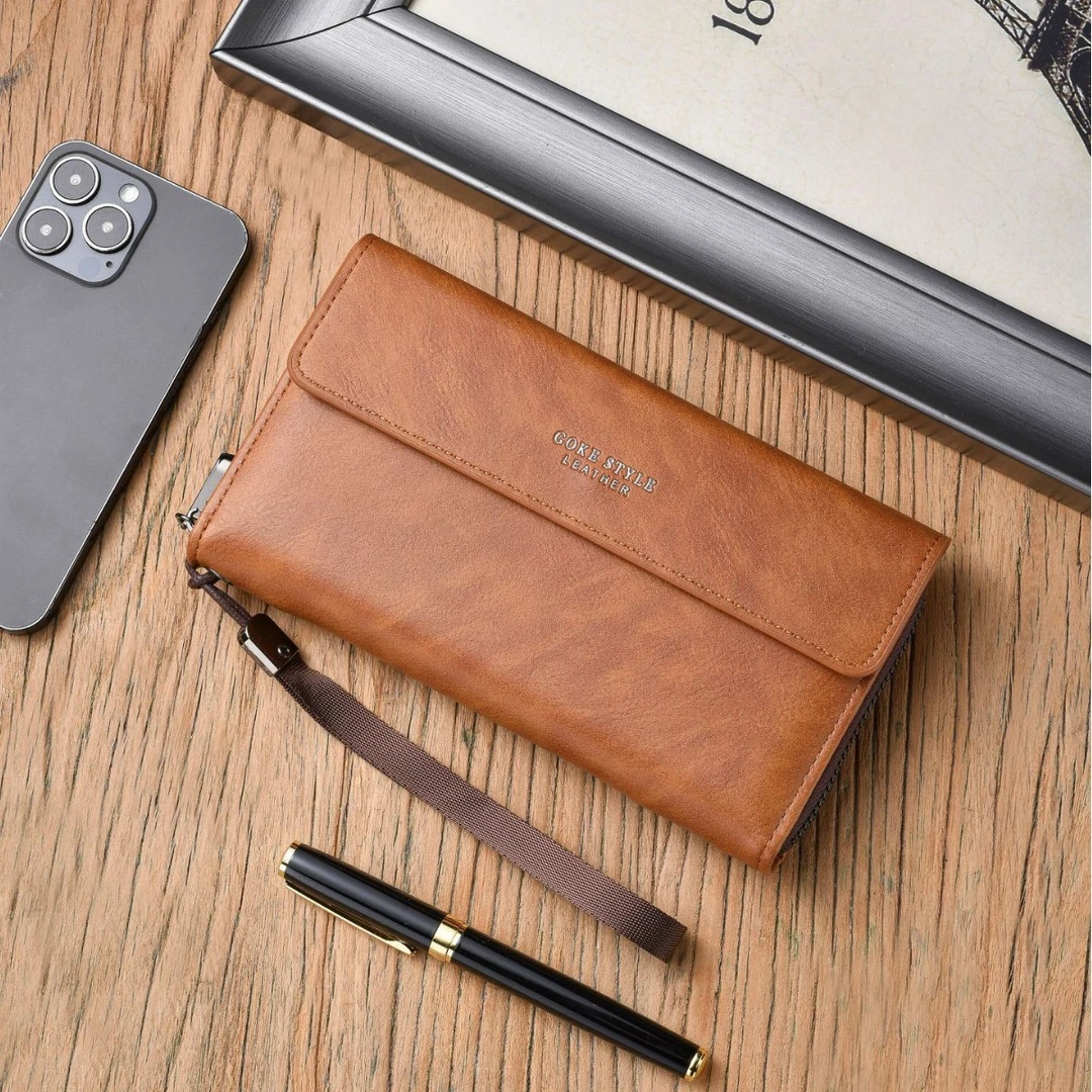 【极简男士】长款大容量钱包多卡位百搭手机包证件包多功能零钱包