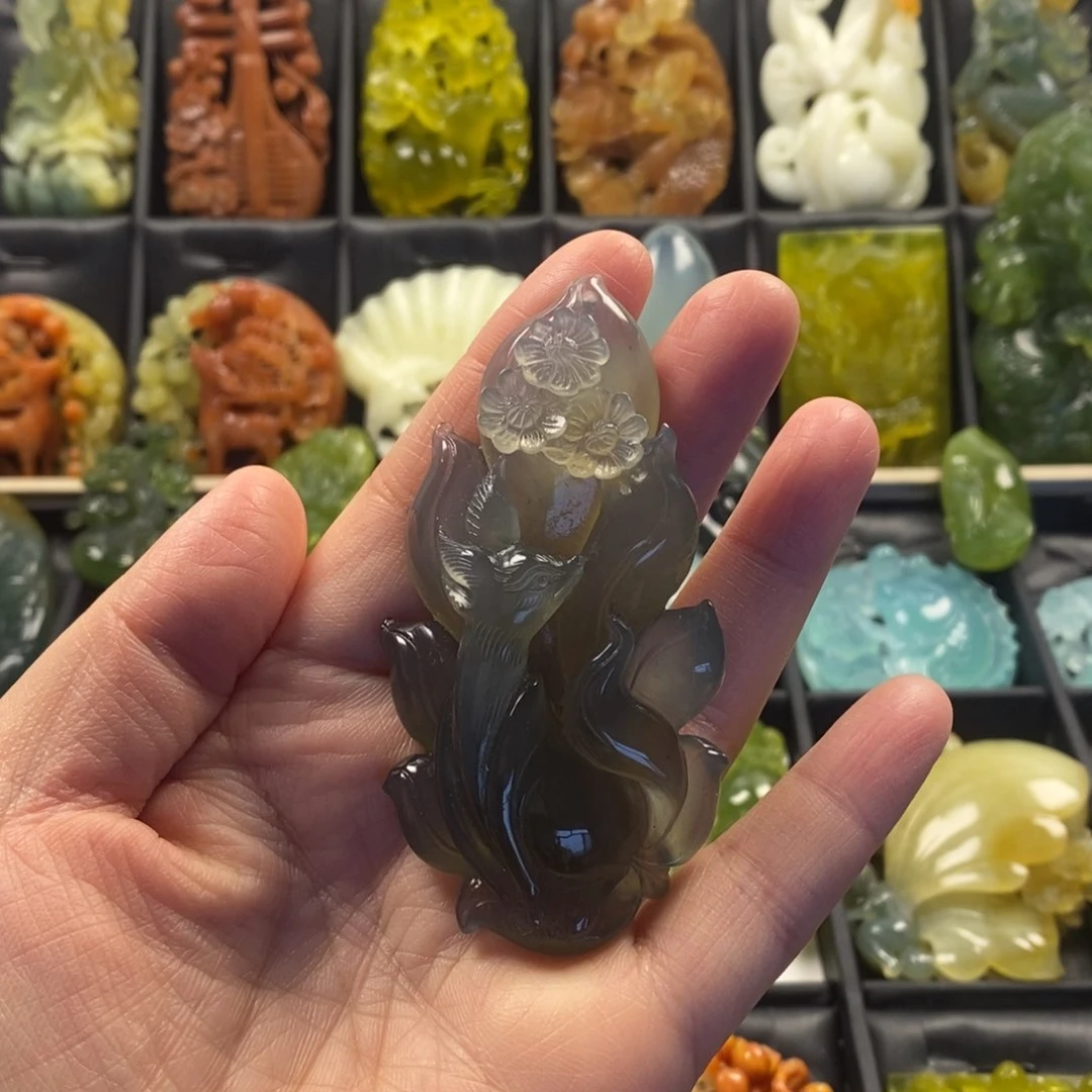 蛇纹石玉合金颈饰