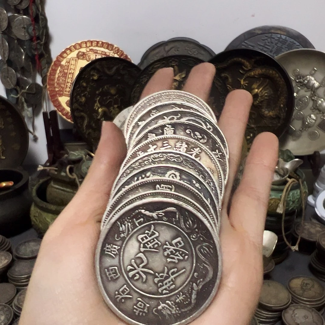 金属复古工艺品双龙