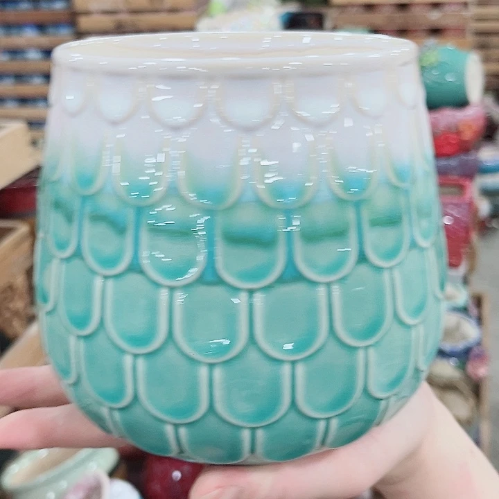 有孔.凑单10元陶瓷花盆发货！