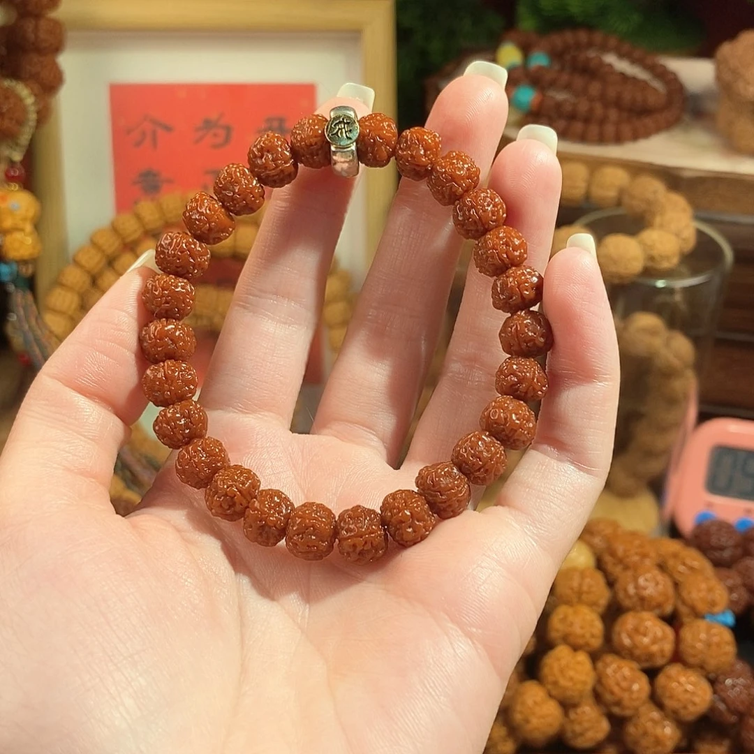 金刚菩提手串95玉华金标单圈