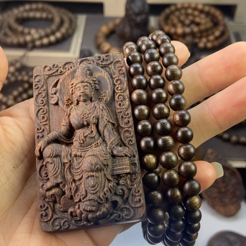 【闪购商品】沉香木吊坠@*刘越南白奇楠