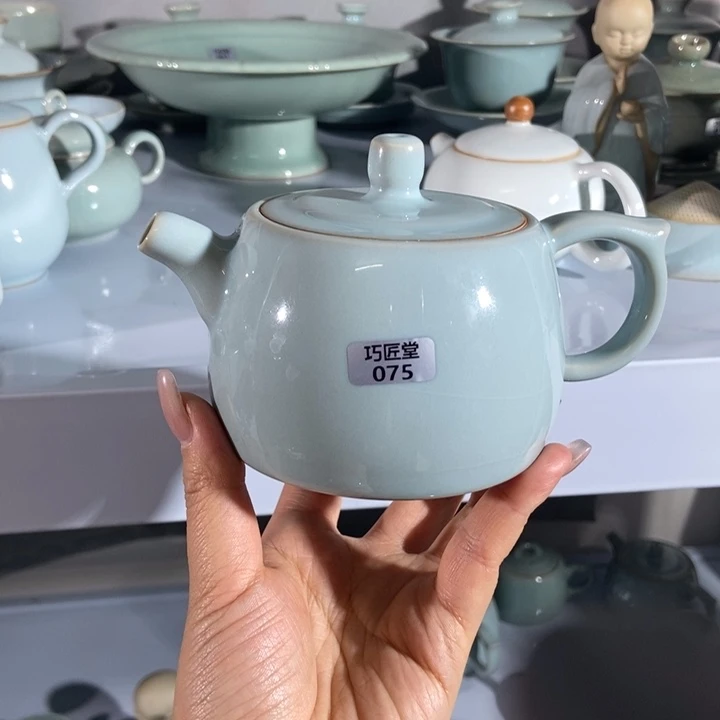 瓷片微瑕全手工井栏壶