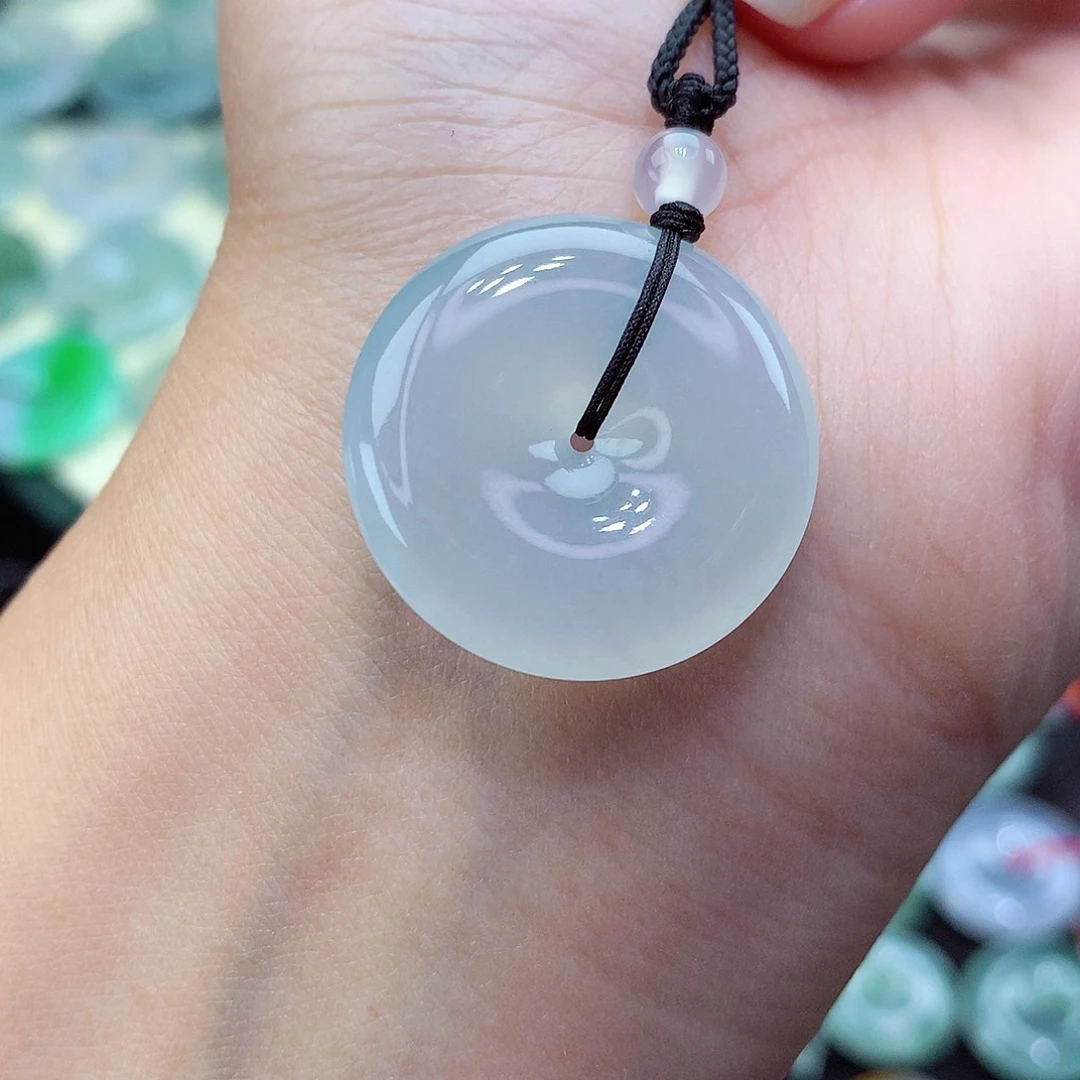 翡翠颈饰未镶嵌53尺寸24.8-5.4