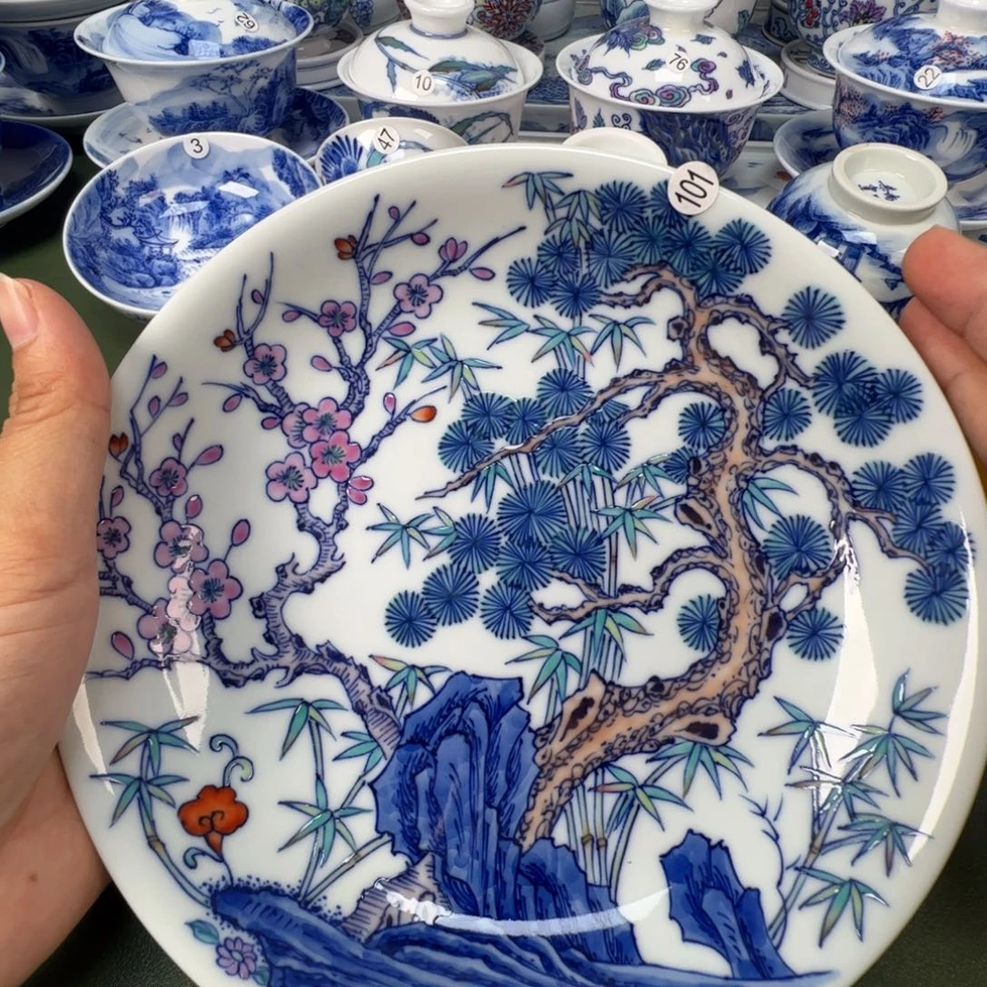 景德镇纯手工纯手绘茶具木木101