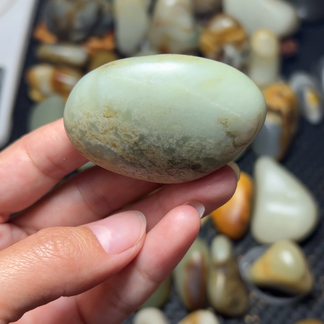 和田玉未镶嵌挂件90