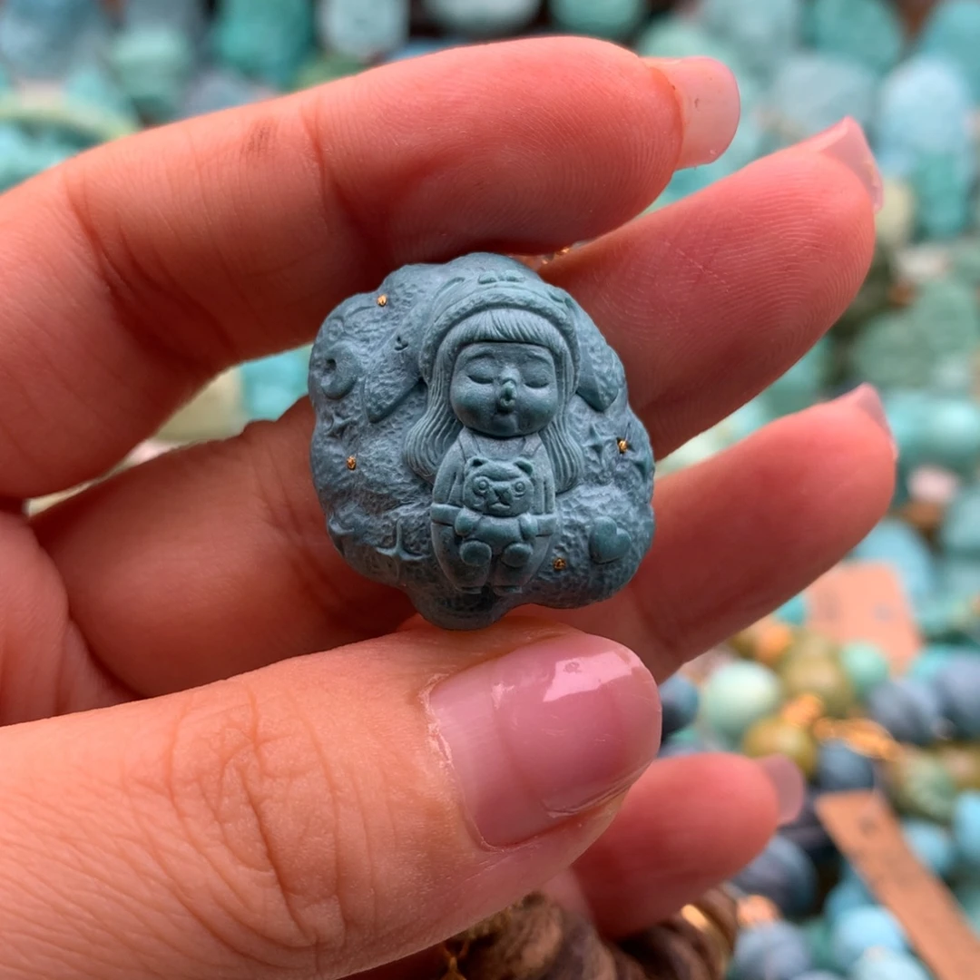 ****恩未镶嵌绿松石手链
